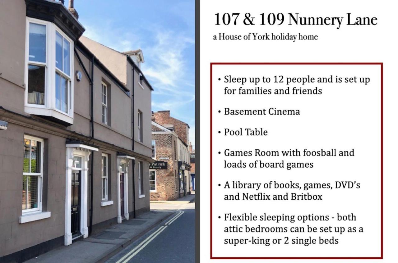 107 And 109 Nunnery Lane Villa York Exteriör bild