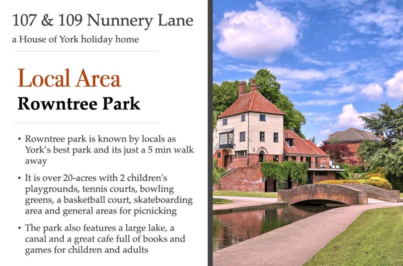 107 And 109 Nunnery Lane Villa York Exteriör bild