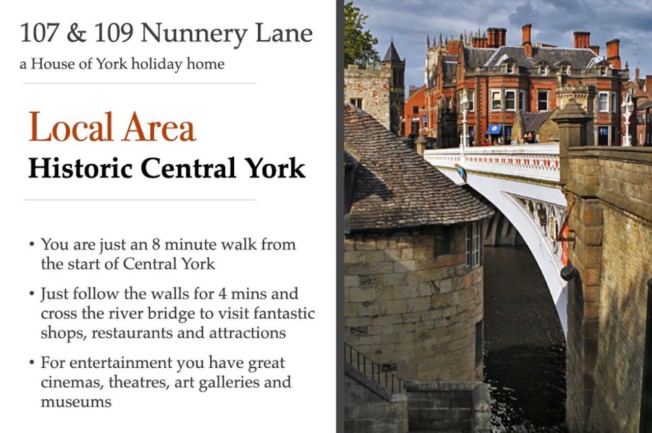 107 And 109 Nunnery Lane Villa York Exteriör bild